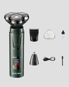 CEYLAN ADAM Şarjlı ve Kablosuz 3 Başlıklı Profesyonel Bakım Seti – Saç, Sakal, Burun ve Kulak Düzeltici thumbnail 2