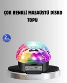 CEYLAN ADAM Bluetooth Kontrollü Masaüstü Disko Topu Işığı – Renkli LED Işık Gösterisi ve Uzaktan Kumanda thumbnail 1
