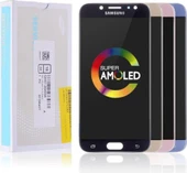 Samsung Galaxy Uyumlu J7 Pro (SM-J730F) Lcd Dokunmatik Ekran OLED Siyah thumbnail 1