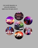 CEYLAN ADAM Bluetooth Kontrollü Masaüstü Disko Topu Işığı – Renkli LED Işık Gösterisi ve Uzaktan Kumanda thumbnail 5