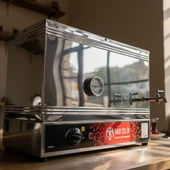 Han Çelik Üç Demlikli Endüstriyel Elektrikli Çay Kazanı - Sıcaklık Göstergeli thumbnail 5