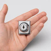 Cam Kilidi Kare Krom Cam Kapak Emniyet Kilidi Dayanıklı Metal Güvenli Kilit Sistem Çekmece 1 Adet thumbnail 7