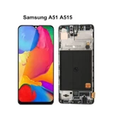 Samsung Galaxy a51 LCD Ekran Dokunmatik HK Servis Çıtalı OLED Siyah thumbnail 1