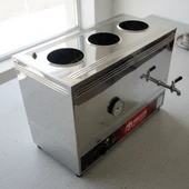 Han Çelik Üç Demlikli Endüstriyel Elektrikli Çay Kazanı - Sıcaklık Göstergeli thumbnail 2