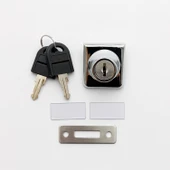 Cam Kilidi Kare Krom Cam Kapak Emniyet Kilidi Dayanıklı Metal Güvenli Kilit Sistem Çekmece 1 Adet thumbnail 6