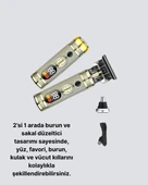 CEYLAN ADAM T Bıçaklı Şarjlı Saç Kesme ve Sakal Düzeltici – Burun Trimmerlı 2’si 1 Arada Set thumbnail 2