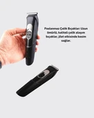 CEYLAN ADAM Paslanmaz Bıçaklı, Şarjlı ve Sessiz Saç Sakal Kesme Makinesi – Ev Kullanımı İçin İdeal thumbnail 3