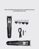 CEYLAN ADAM Paslanmaz Bıçaklı, Şarjlı ve Sessiz Saç Sakal Kesme Makinesi – Ev Kullanımı İçin İdeal thumbnail 2