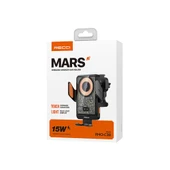 Recci RHO-C38 Mars Serisi M-safe Şarj Özellikli Mavi Işık Göstergeli Araç Telefon Tutucu thumbnail 5