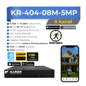 Exitcam-8'li AHD Güvenlik Kamera Seti-Gece Renkli-6 WARMLED'li- Su Geçirmez-2 MP- Full HD thumbnail 2