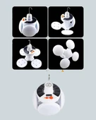 CEYLAN ADAM Çok Amaçlı Katlanabilir Güneş Enerjili Kamp Lambası – Masa Üstü ve Asılabilir Kullanım thumbnail 5