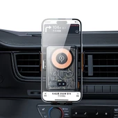Recci RHO-C38 Mars Serisi M-safe Şarj Özellikli Mavi Işık Göstergeli Araç Telefon Tutucu thumbnail 3