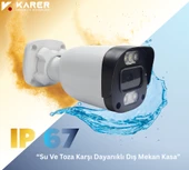 Exitcam-8'li AHD Güvenlik Kamera Seti-Gece Renkli-6 WARMLED'li- Su Geçirmez-2 MP- Full HD thumbnail 4