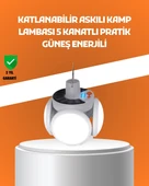 CEYLAN ADAM Çok Amaçlı Katlanabilir Güneş Enerjili Kamp Lambası – Masa Üstü ve Asılabilir Kullanım thumbnail 1