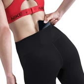 Nike IM3714 010 One Seamless Front Kadın Tayt thumbnail 5