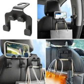 BUFFER® Oto Koltuk Arkası Düzenleyici Organizer Askılıklı Telefon,Tablet Tutucu thumbnail 1