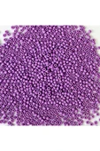LitaeTrend Mor Renk 4 mm Yaklaşık 1100 adet / 100 gram Cam Boncuk Oya Yazma Bileklik ve Kolye thumbnail 3
