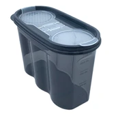 2 Kapaklı Ölçekli Erzak Saklama Kabı - 1,2 Litre - SA930 (4989) thumbnail 1