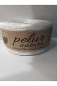 PELUR NATURA SİMLİ POLYESTER ÇANTA SUPLA NAKIŞ ŞAPKA MAKROME ÖRGÜ İPİ İNCİ BEYAZI 270 thumbnail 1