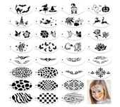 OOTSR Yeniden Kullanılabilir 30’lu Yüz Boyama Şablon Seti thumbnail 1