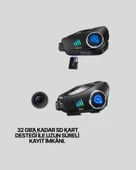 CEYLAN ADAM Q28 Kask Kulaklık 1080P HD Kamera – Bluetooth 5.3, Su Geçirmez, Gürültü Azaltma thumbnail 5