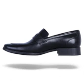 Tek Yıldız 1807 Siyah Kauçuk Erkek Deri Klasik Ayakkabı thumbnail 3