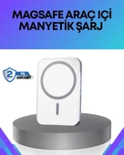 CEYLAN ADAM 360° Döner Başlıklı MagSafe Araç Telefon Tutucu Hızlı Şarjlı thumbnail 1