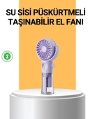 CEYLAN ADAM Taşınabilir Şarjlı Su Buharlı Mini Klima Fan thumbnail 1