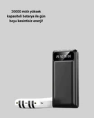 CEYLAN ADAM Hızlı Şarj Destekli 20.000mAh Powerbank USB Type-C Lightning LCD thumbnail 3