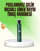 CEYLAN ADAM Koyu Yeşil Profesyonel Metal Gövdeli Saç Kesme Makinesi thumbnail 1