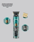 CEYLAN ADAM VGR V-695 Şarjlı Saç Sakal Tıraş Makinesi 2600mAh Batarya ve Kılavuz Taraklı thumbnail 2