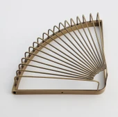 Antika Pirinç Görünümlü Köşe Banyo Rafı thumbnail 5