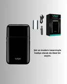 CEYLAN ADAM Çift Başlıklı Elektrikli Tıraş Makinesi | Suya Dayanıklı, Hafif ve Ergonomik thumbnail 5