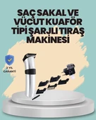 CEYLAN ADAM Profesyonel Erkek Tıraş Makinesi – Kablosuz, Paslanmaz Bıçaklı ve Tam Aksesuar thumbnail 1