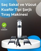 CEYLAN ADAM Profesyonel Saç ve Sakal Tıraş Makinesi – Tam Aksesuar Setli thumbnail 1