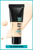 Maybelline New York Fit Me Matte Poreless Fondöten - 100 Warm İvory thumbnail 2