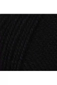 LitaeTrend 1 Adet Dora El Örgü İpi Yünü 100 gr 999 Siyah thumbnail 2