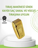 CEYLAN ADAM Çift Başlık ve Favori Şekillendirme Özellikli Altın Renk Tıraş Makinesi thumbnail 1
