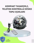 CEYLAN ADAM Ev ve Parti İçin Masaüstü Bluetooth Disko Topu Işık Gösterisi thumbnail 1