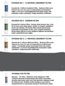 Hyundai Su Arıtma Filtre Seti 4'Lü Takım Ve Bağlantı Parçaları- Nsf Onaylı - Orijinal thumbnail 2