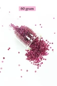 LitaeTrend Dökme Cam Kum Boncuk (11/0) 2 mm - 60 Gram -  Mor - BNC040 thumbnail 1