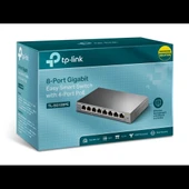 Tp-lınk Tl-sg108pe, 8 Port, Gigabit, 4 Port Poe 64w, Easy Smart, Yönetilebilir, Metal Kasa, Masaüstü Switch thumbnail 1