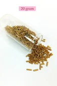 LitaeTrend Uzun Boru Kesme Boncuk Çap 2mm Uzunluk 10 mm - 20 Gram - Altın Sarısı - BNC231 thumbnail 1