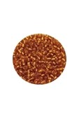 LitaeTrend Dökme Cam Kum Boncuk (11/0) 2 mm - 60 Gram -  Koyu Bal Rengi - BNC070 thumbnail 2