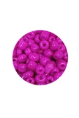 LitaeTrend Dökme Cam Kum Boncuk Büyük Boy (6/0) 4 mm - 60 Gram - Fuşya - BNC135 thumbnail 2