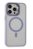iPhone 15 Pro Max Kılıf Roblox Lens Magsafe Standlı Kapak - Lila thumbnail 8