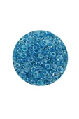 LitaeTrend Dökme Cam Kum Boncuk (8/0) 3 mm - 60 Gram - Şeffaf Gök Mavi - BNC214 thumbnail 2