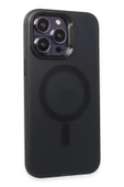iPhone 15 Pro Max Kılıf Mateks Magsafe Kapak - Siyah thumbnail 2