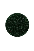 LitaeTrend Dökme Cam Kum Boncuk (8/0) 3 mm - 60 Gram - Şeffaf Koyu Yeşil - BNC196 thumbnail 2