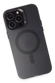 iPhone 15 Pro Max Kılıf Mateks Magsafe Kapak - Siyah thumbnail 4